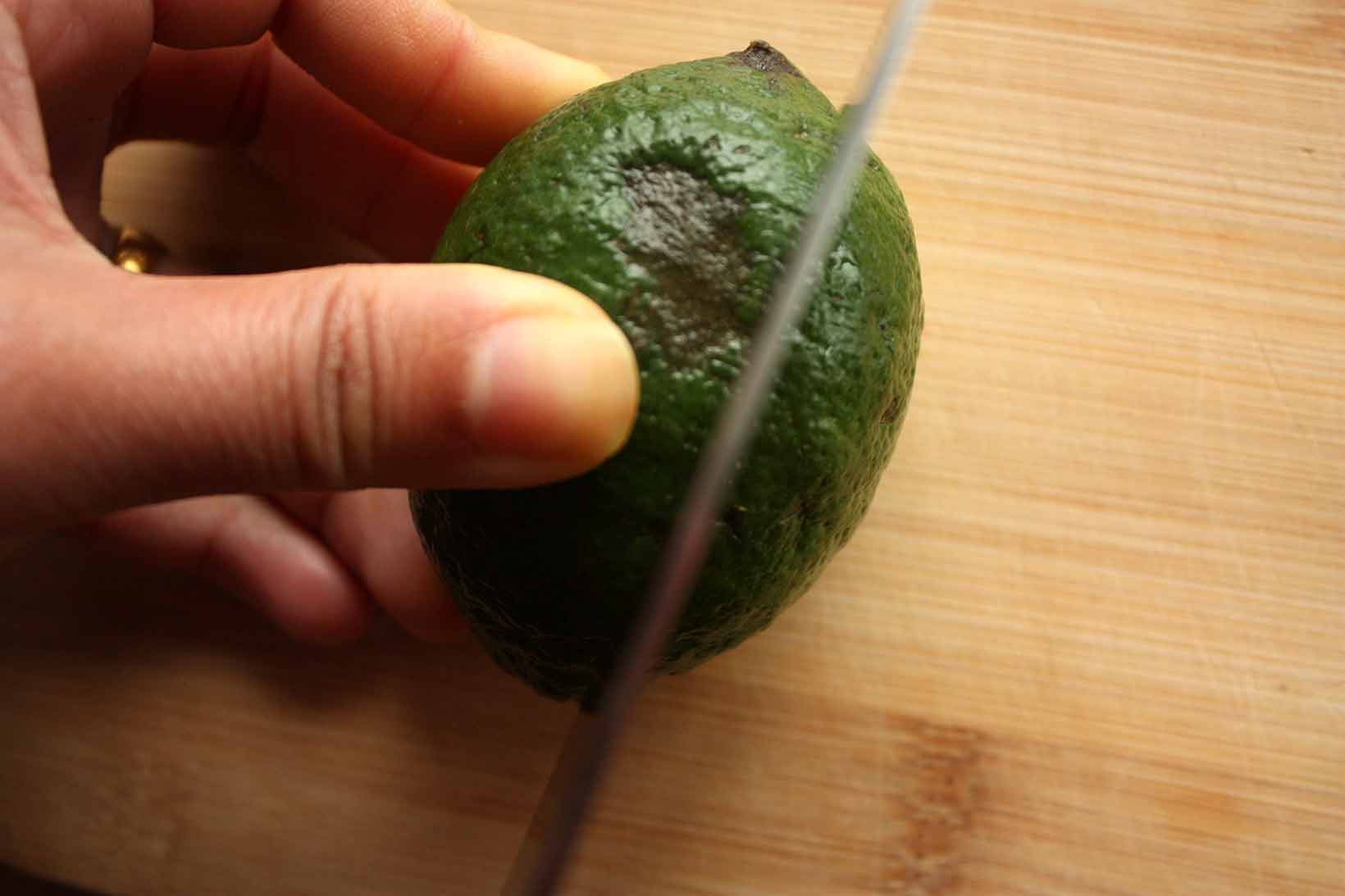 Cut the lime vertically but not right along the core