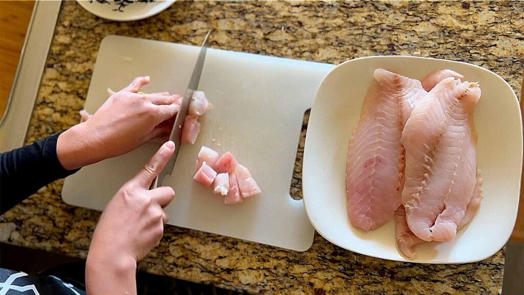 Cut the fish